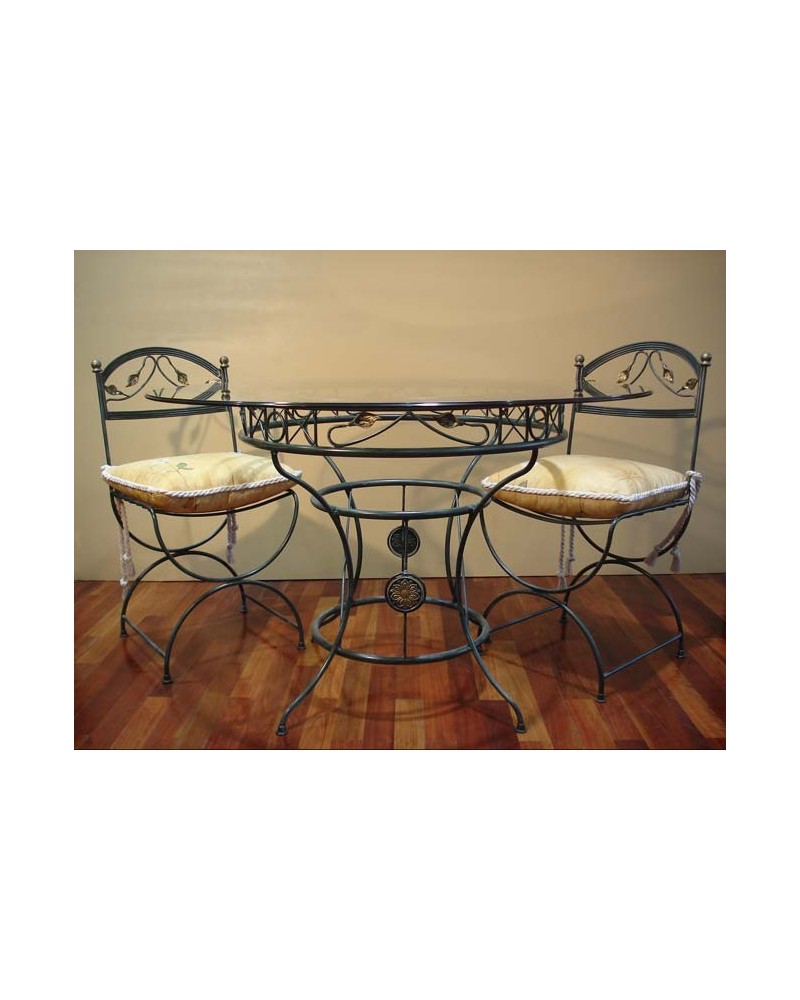 mesa de comedor en forja ref.100131