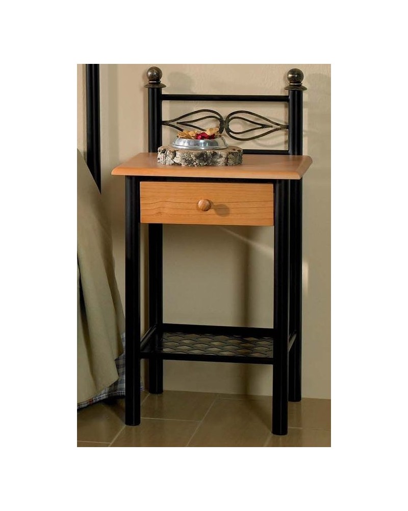 Mesita de noche de forja ref.100140