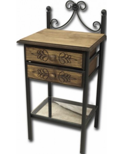 Mesita de noche de forja ref.100150