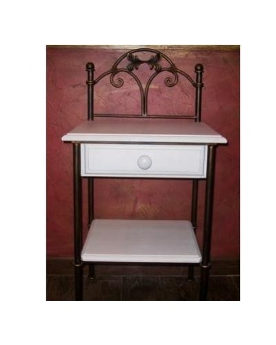 Mesita de noche de forja ref.100141