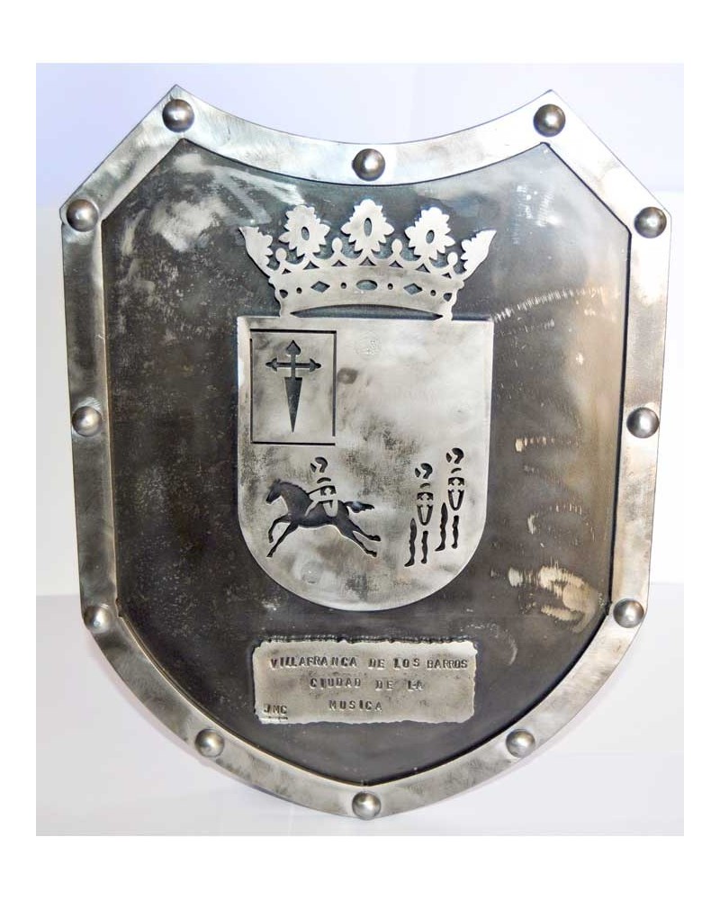 Escudo heráldico en forja ref.MAY12004 escudo de Villafranca de los barros