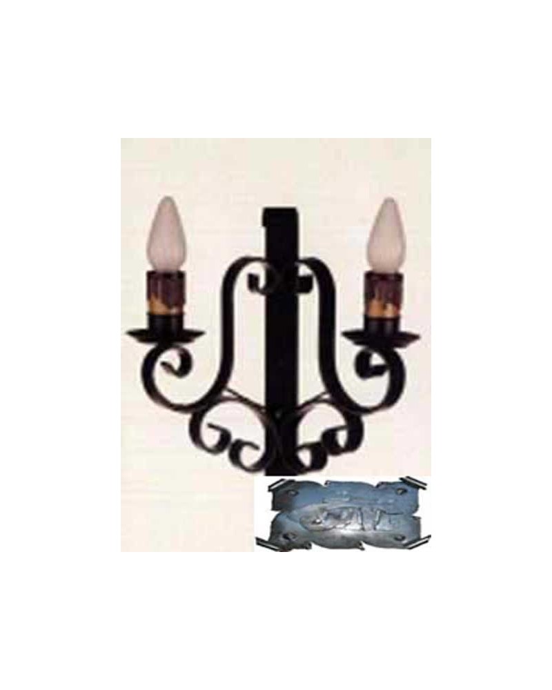 Aplique de forja rústico ref.MAYA-1