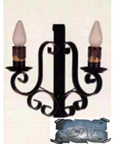 Aplique de forja rústico ref.MAYA-1