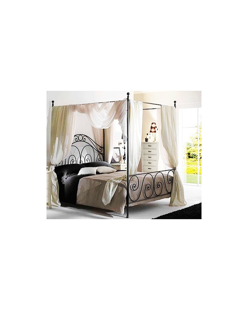 Cama con dósel en forja ref. 101113 - 1