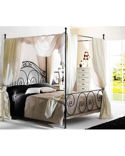 Cama con dósel en forja ref. 101113 - 1