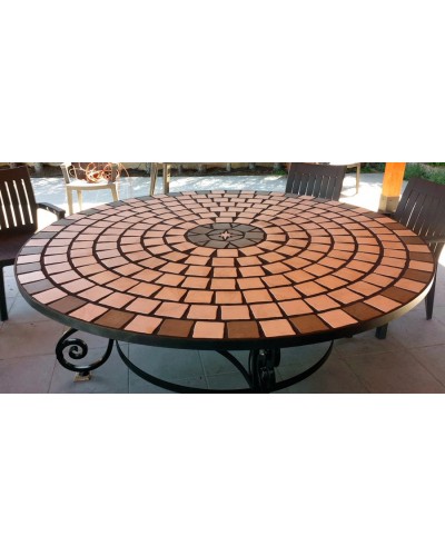 mesa de comedor en forja ref.100027 - 1