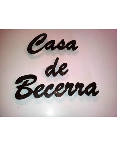 composición de letras en forja ref.101126 - 1