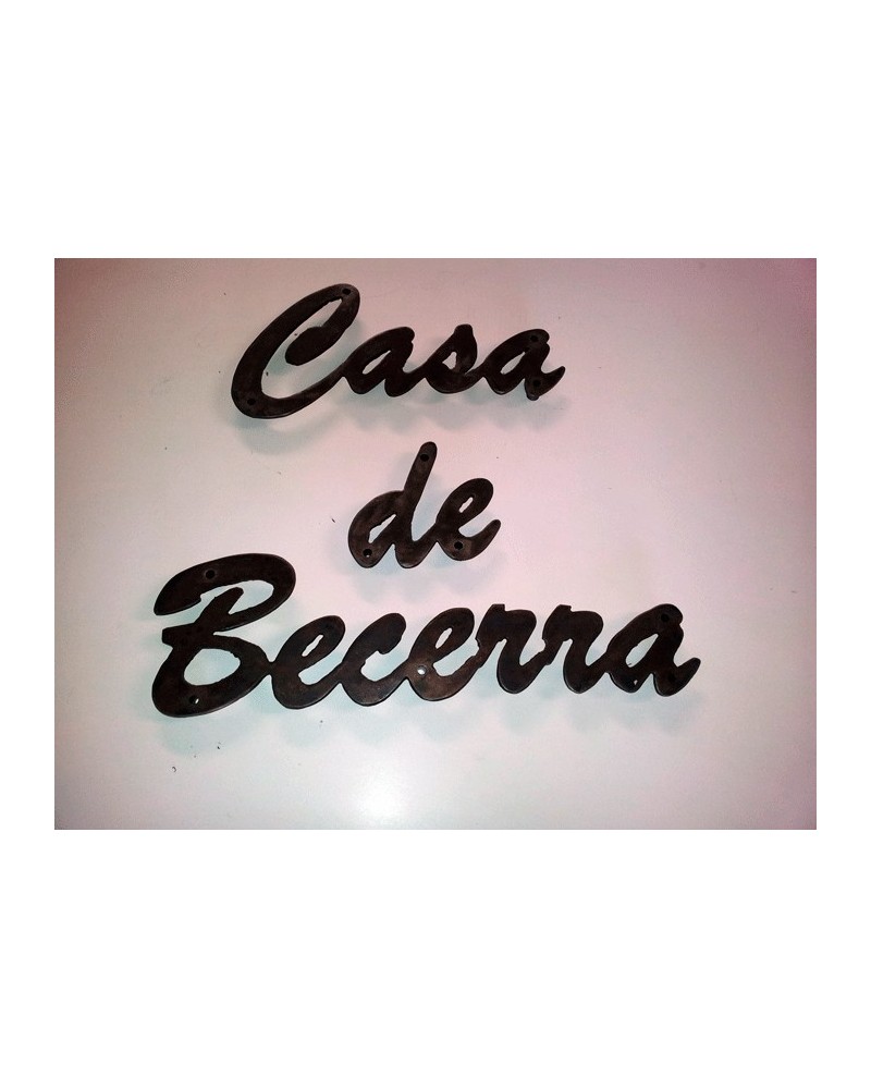 composición de letras en forja ref.101126 - 1