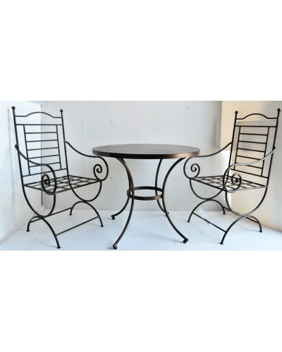 Silla y sillón de forja ref.100285
