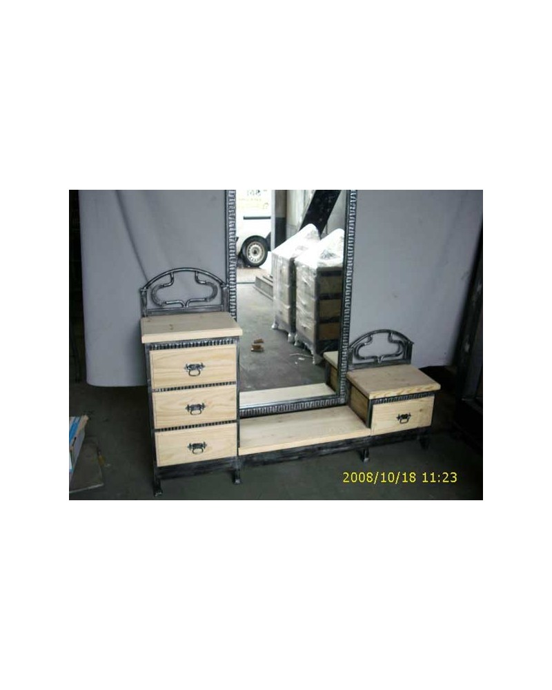 espejo vestidor en forja ref.MAY1305