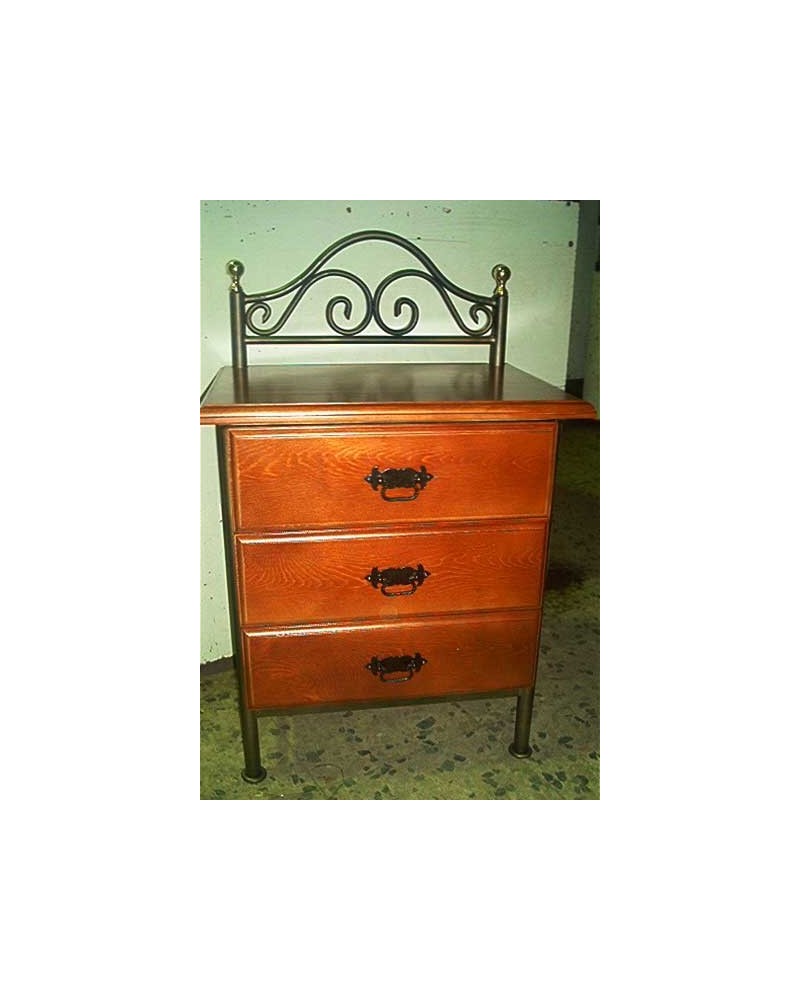 Mesita de noche de forja ref.MAY2316