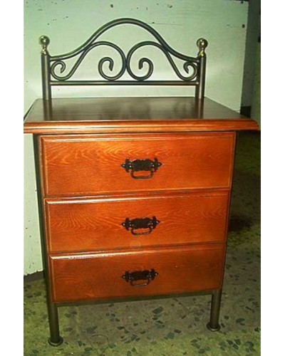 Mesita de noche de forja ref.MAY2316