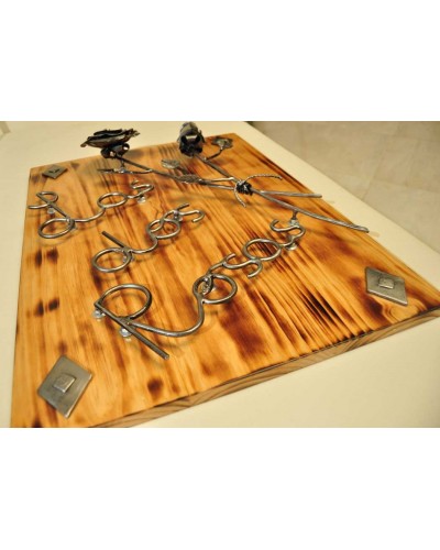 Cartel en madera y forja ref.200055 - 2