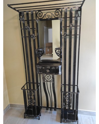 Recibidor y espejo de forja ref. 300043