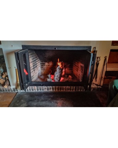 Puerta para chimenea de forja ref. 300035 - 4