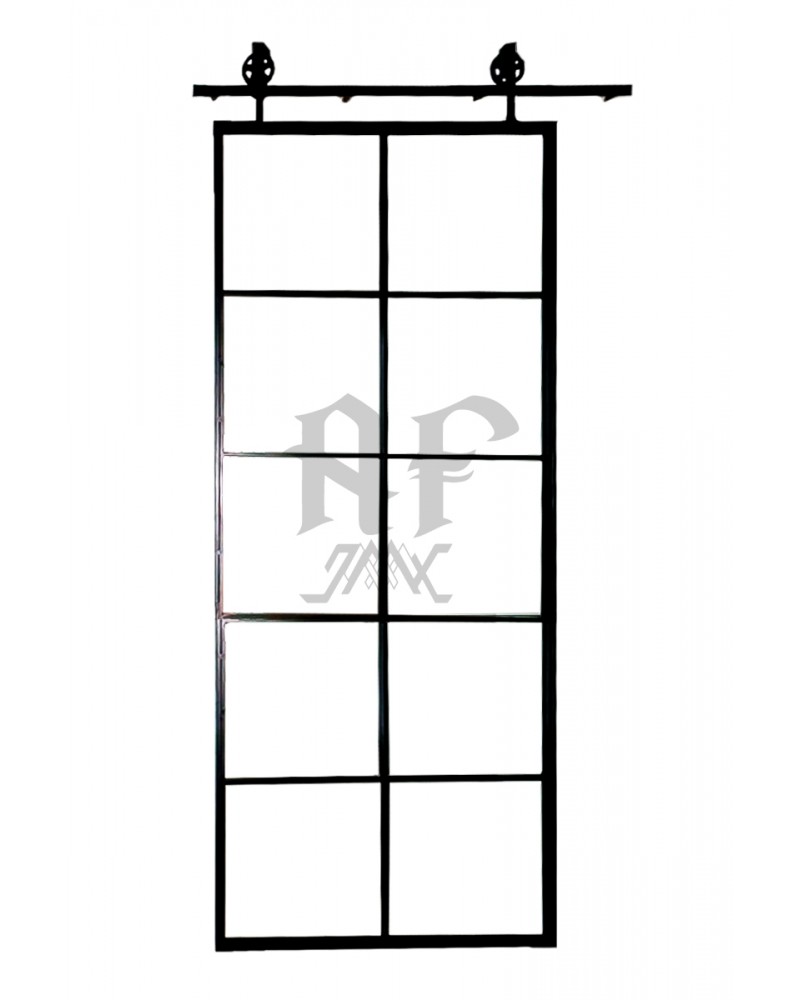 Puerta preparada para instalación.