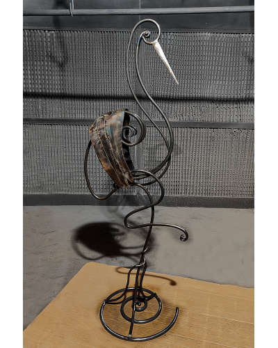 La escultura recien acabada
