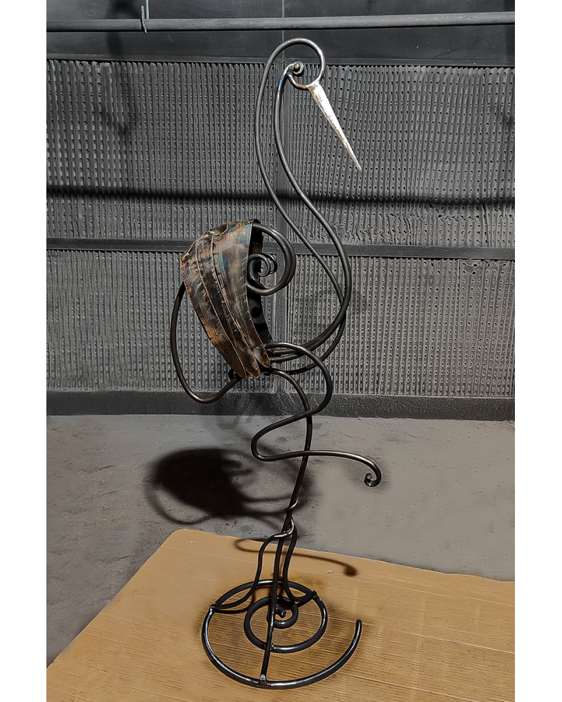 La escultura recien acabada