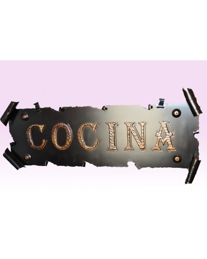 cartel de forja ref.MAY6017