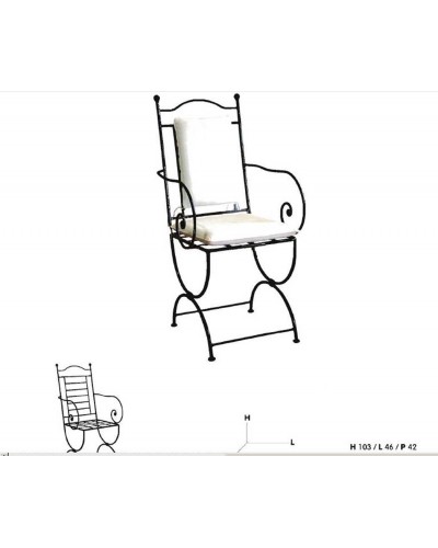 Sillon de forja ref.100285