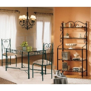 Muebles de forja-Salón comedor en hierro forjado de diseño o tradicional